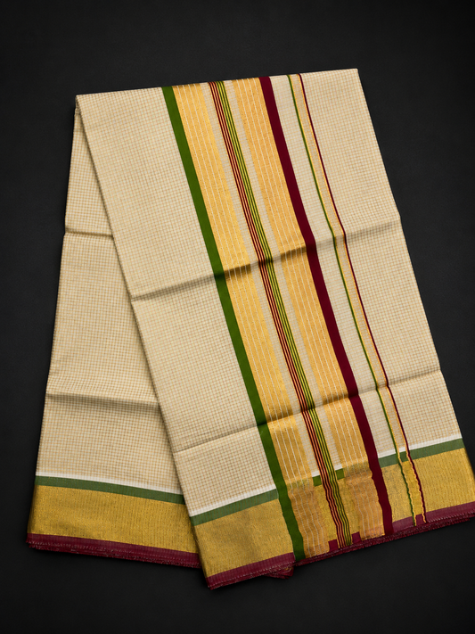 COTTON MICROCHECKS PREMIUM green/maroon