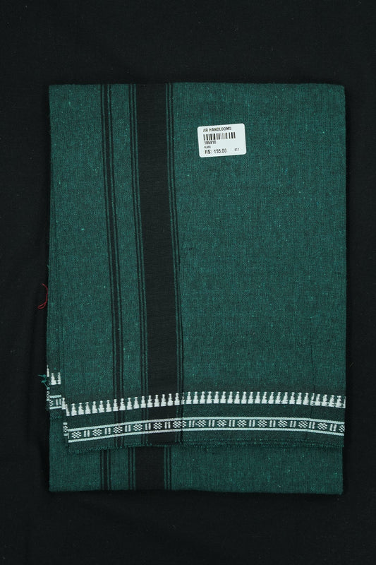 Single Dhothi (Kaily #0070) – Green with Black Kara