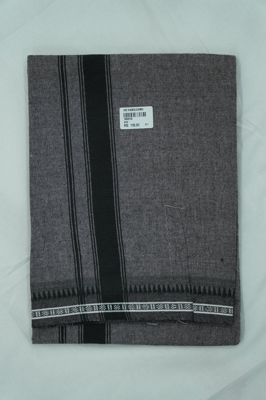Single Dhothi (Kaily #0077) – Ash Black with Black Kara