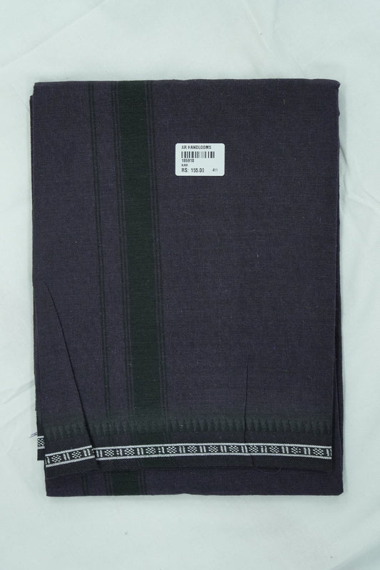 Single Dhothi (Kaily #0085) – Deep Violate with Black Kara