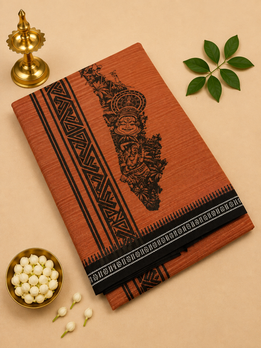 Kerala culture Kavi - Black Print