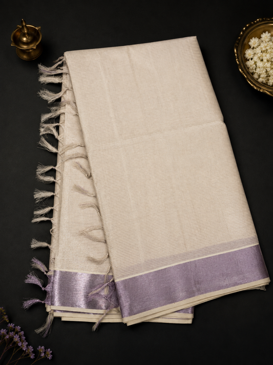 Set Saree LAVENDER micro lines