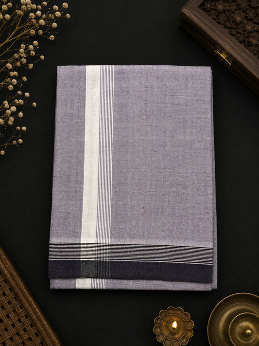 Premium cotton 187 Single Dhothi - Lavender