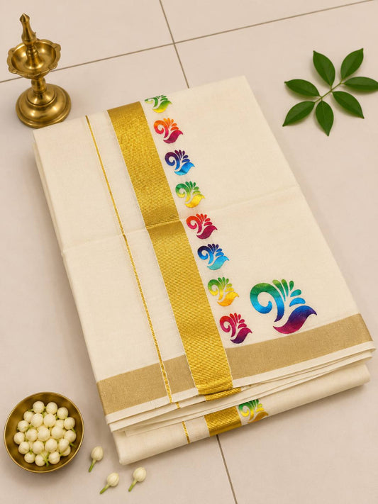 iridescent Print Double Dhothi (DD1)