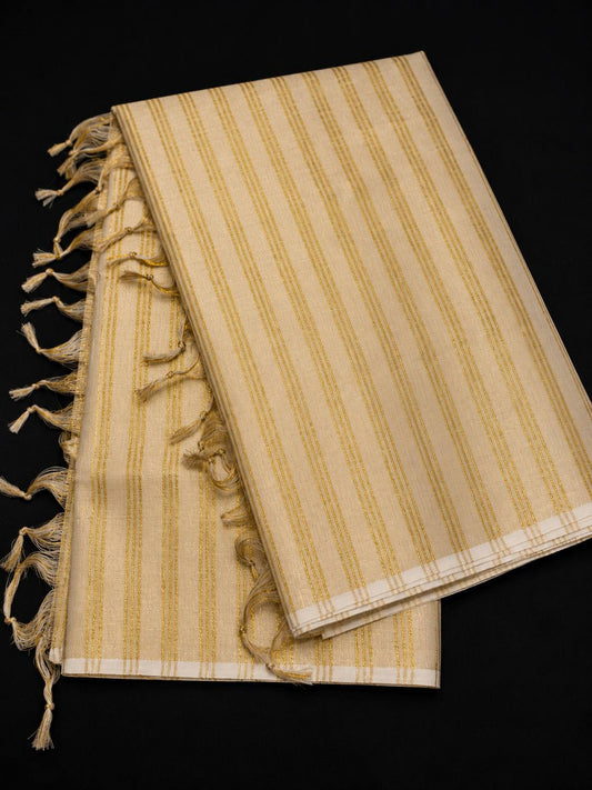 Tissue SET SAREE FULL BODY Lines (no border)(With Blouse)