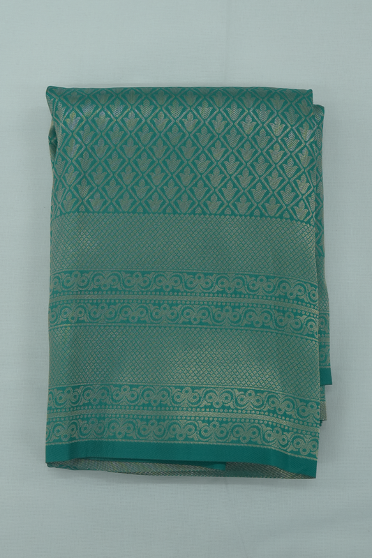 Brocade Saree – Aquamarine Elegance