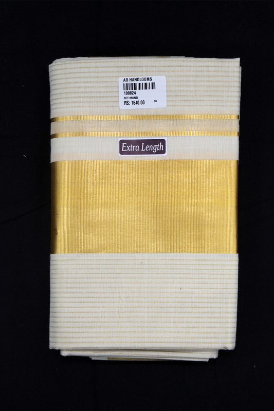 Folded fabric with a yellow band and 'Extra Length' label on a black background