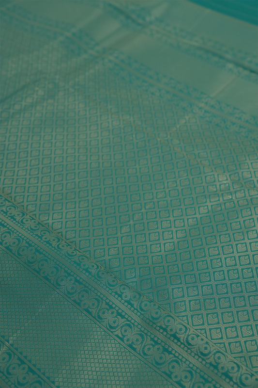 Brocade Saree – Aquamarine Elegance