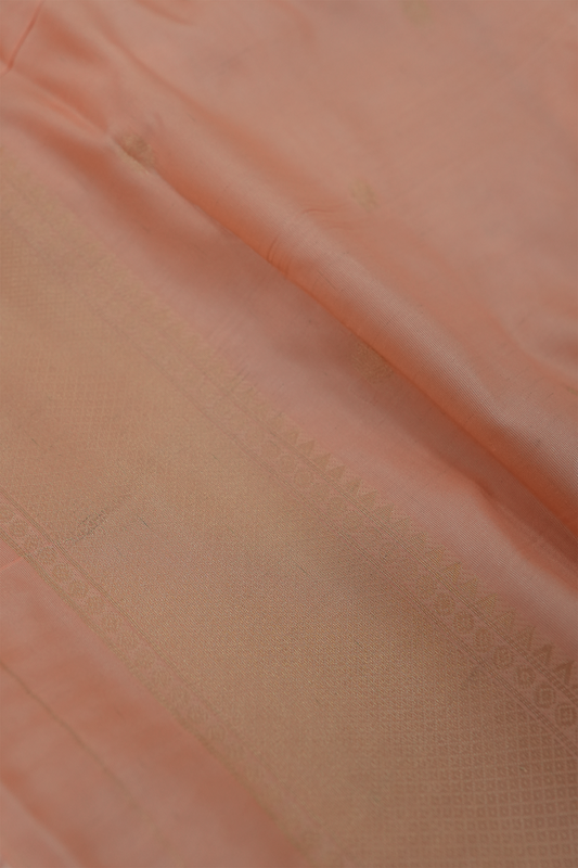 Brocade Saree – Coral Elegance