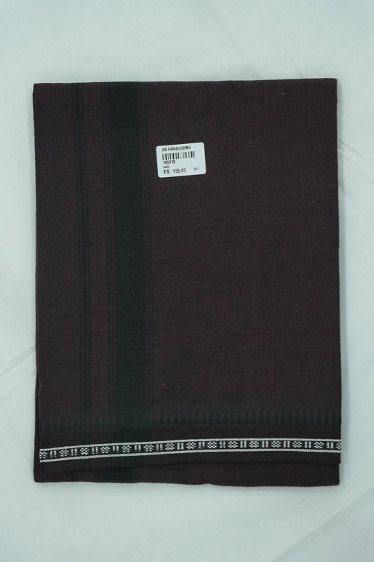 Single Dhothi (Kaily #0075) – Deep Dark Purple with Black Kara