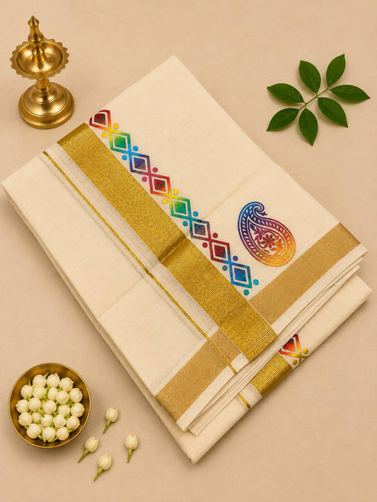 iridescent Print Double Dhothi (DD8)