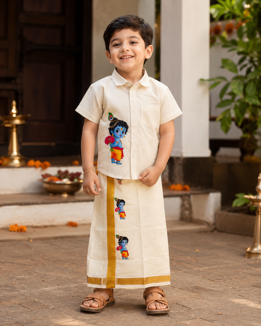 Boys Shirt & velcro mund - krishnan