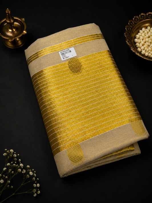 Premium TISSUE SET SAREE 8" inch Kara (with Blouse)