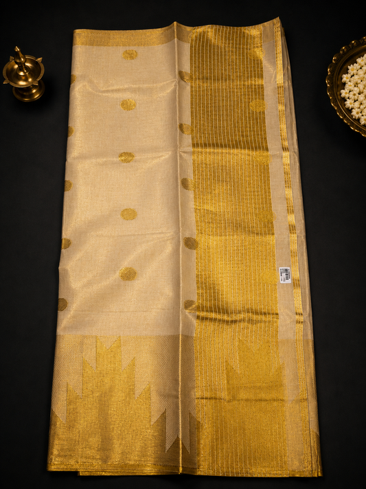 Premium TISSUE SET SAREE 8" inch Kara (with Blouse)