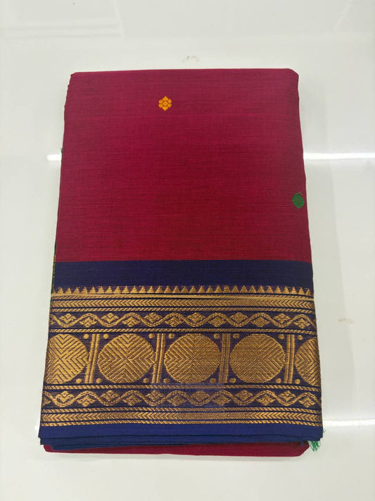 Kanchi Cotton - kc16 (dual Color Border)