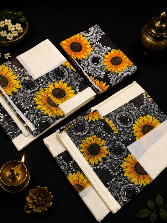 Set mund Sunflower print (with Blouse)