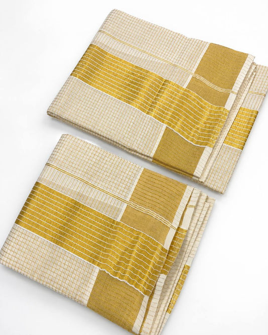 Set Mund – Golden Lines Kara Micro Checks